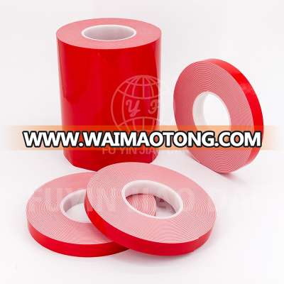 1.2mm white acrylic tape with red liner , white liner or white paper