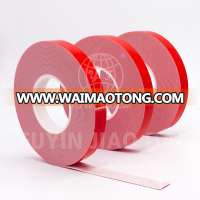 2.0mm white acrylic tape with red liner or white paper