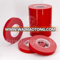 0.4mm white acrylic tape with red liner or white paper