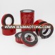 0.64mm black acrylic tape with red liner