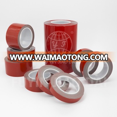 2.3mm grey acrylic tape with red liner